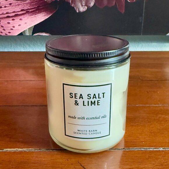 Bath & Body Works Other - NEW SEA SALT & LIME Single Wick Candle Bath & Body Works